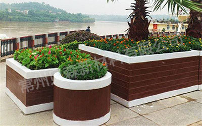 城市綠化仿木花盆